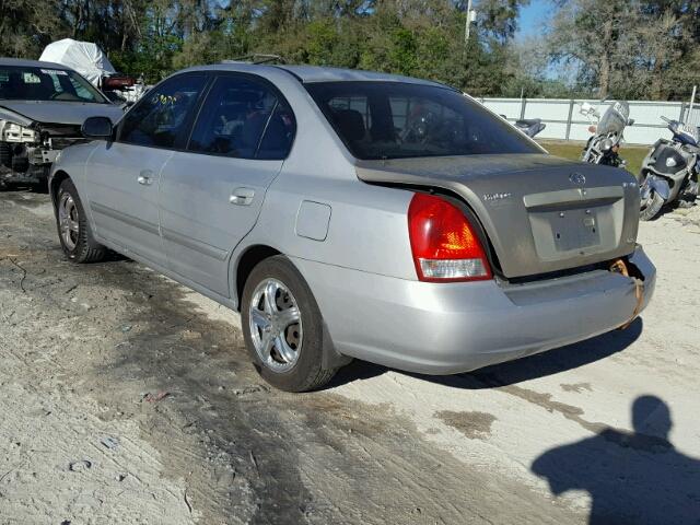 KMHDN45D81U050009 - 2001 HYUNDAI ELANTRA GL SILVER photo 3