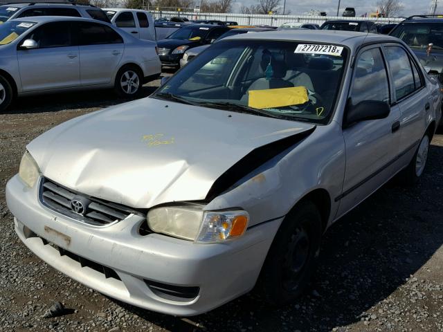 1NXBR12E72Z585597 - 2002 TOYOTA COROLLA CE SILVER photo 2