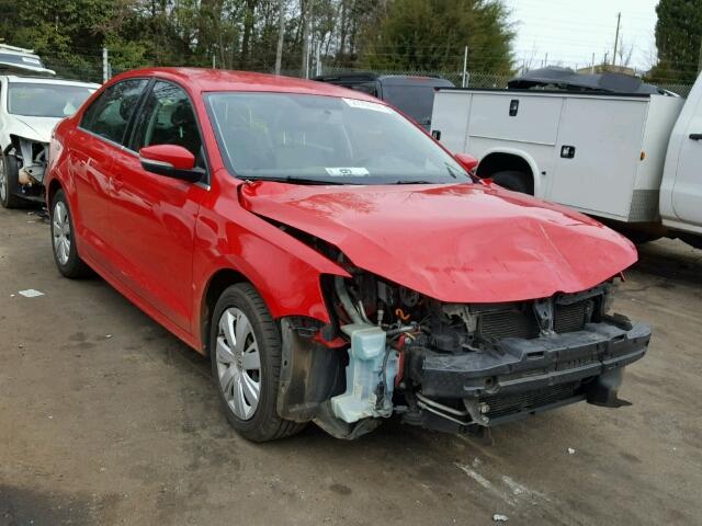 3VWDP7AJ5DM207772 - 2013 VOLKSWAGEN JETTA SE RED photo 1