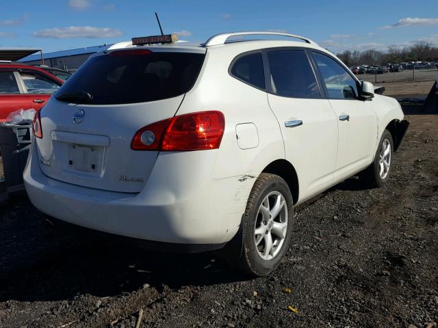 JN8AS5MV2AW122699 - 2010 NISSAN ROGUE S WHITE photo 4