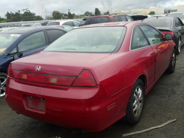 1HGCG22521A011124 - 2001 HONDA ACCORD EX RED photo 4