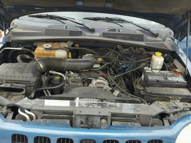 1J4GL48K94W213125 - 2004 JEEP LIBERTY SP BLUE photo 7