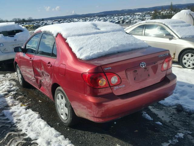 1NXBR32E46Z609047 - 2006 TOYOTA COROLLA CE RED photo 3