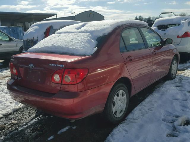 1NXBR32E46Z609047 - 2006 TOYOTA COROLLA CE RED photo 4