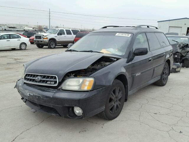 4S3BH815447626156 - 2004 SUBARU LEGACY OUT BLACK photo 2