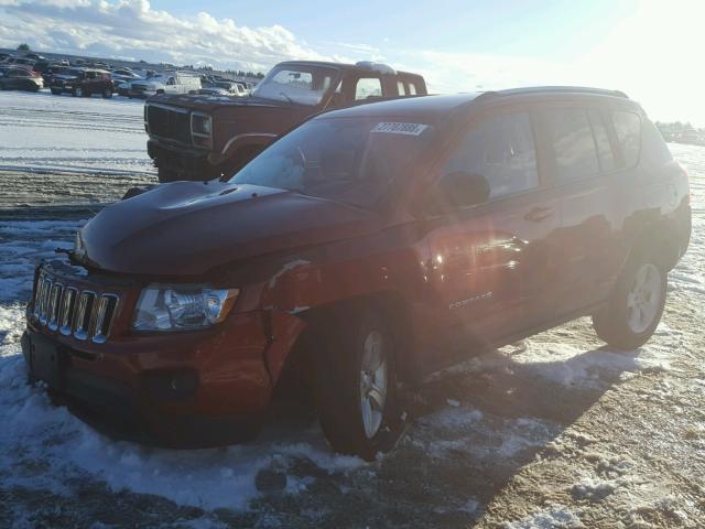 1C4NJDEB8CD689707 - 2012 JEEP COMPASS LA ORANGE photo 2