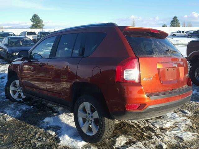 1C4NJDEB8CD689707 - 2012 JEEP COMPASS LA ORANGE photo 3