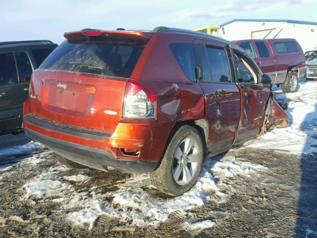 1C4NJDEB8CD689707 - 2012 JEEP COMPASS LA ORANGE photo 4