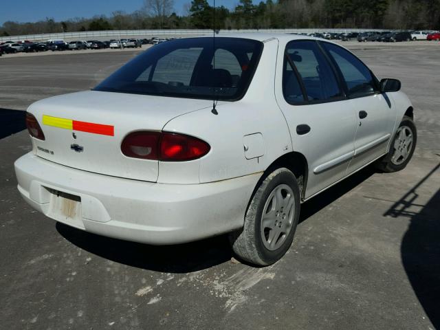 1G1JF524317111997 - 2001 CHEVROLET CAVALIER L WHITE photo 4