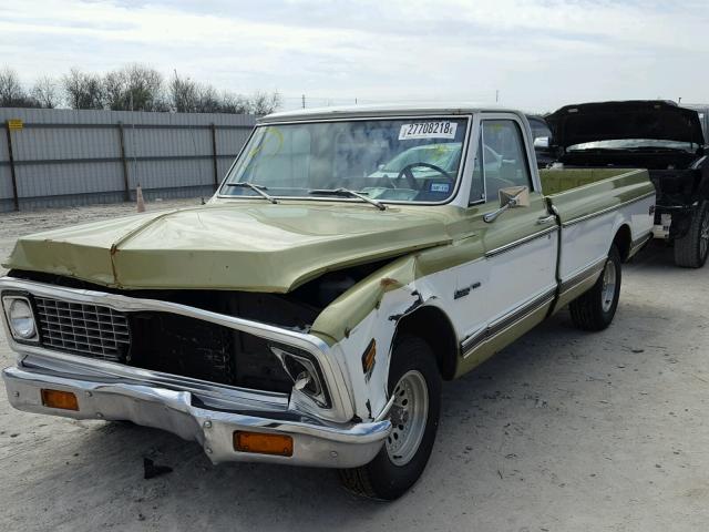 CCE142S156399 - 1972 CHEVROLET C10 GREEN photo 2