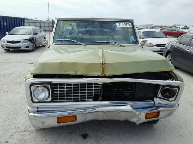 CCE142S156399 - 1972 CHEVROLET C10 GREEN photo 9