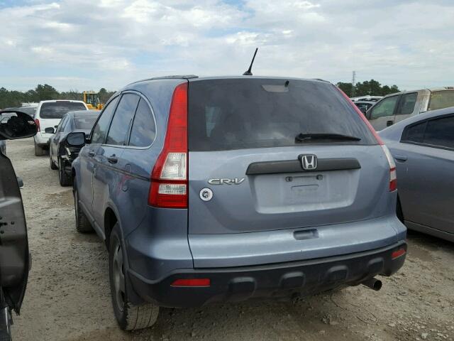 3CZRE38398G703087 - 2008 HONDA CR-V LX BLUE photo 3