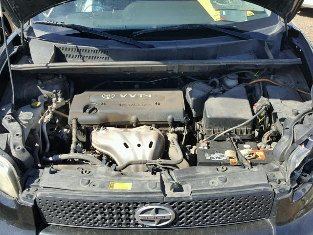 JTLKE50E681050043 - 2008 TOYOTA SCION XB შავი ფოტო 7
