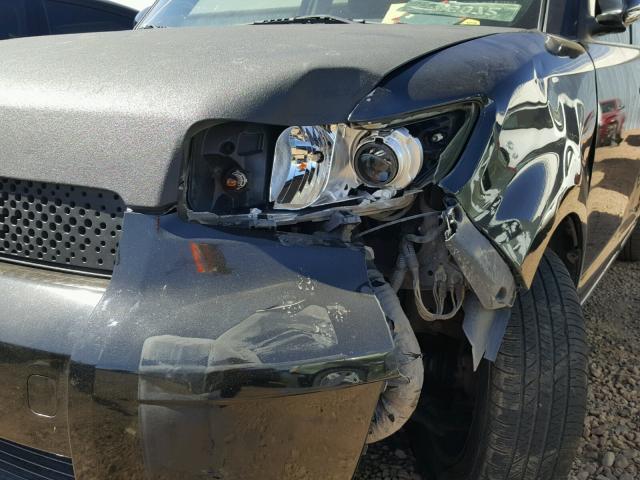 JTLKE50E681050043 - 2008 TOYOTA SCION XB შავი ფოტო 9