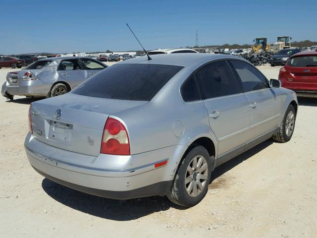 WVWPD63B93P206786 - 2003 VOLKSWAGEN PASSAT GLS SILVER photo 4