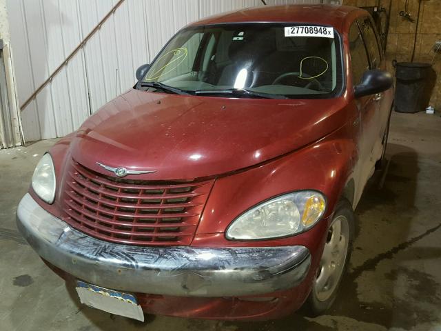 3C4FY58BX2T337304 - 2002 CHRYSLER PT CRUISER RED photo 2