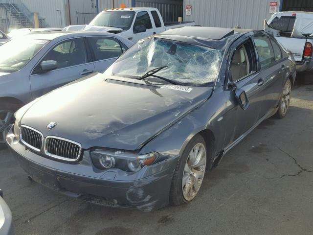 WBAGN63514DS55472 - 2004 BMW 745 LI GRAY photo 2