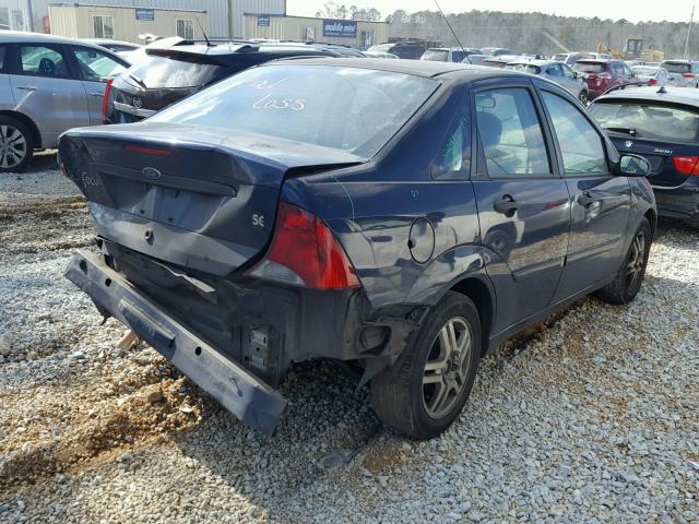 1FAFP34383W333100 - 2003 FORD FOCUS SE C BLUE photo 4