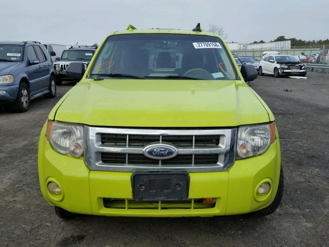 1FMCU49349KC41479 - 2009 FORD ESCAPE HYB GREEN photo 9