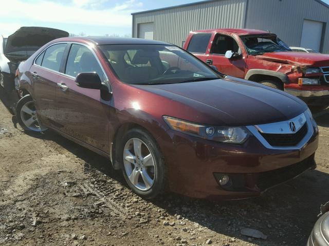 JH4CU2F63AC006155 - 2010 ACURA TSX BURGUNDY photo 1