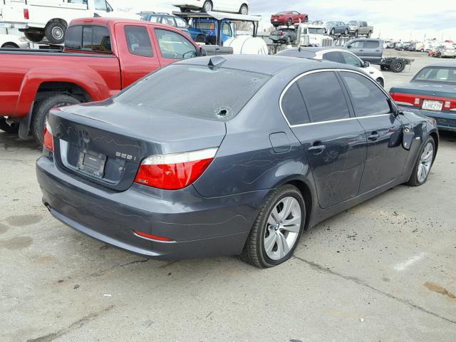 WBANU5C57AC129820 - 2010 BMW 528 I GRAY photo 4