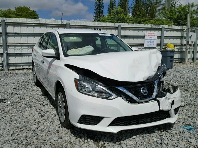 3N1AB7AP6GL661566 - 2016 NISSAN SENTRA S WHITE photo 1