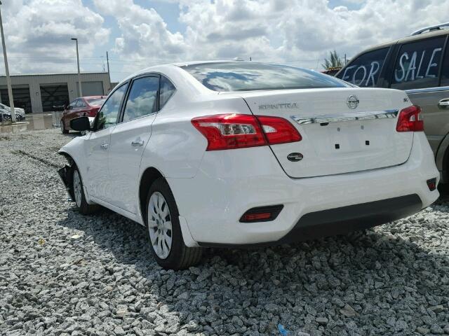 3N1AB7AP6GL661566 - 2016 NISSAN SENTRA S WHITE photo 3