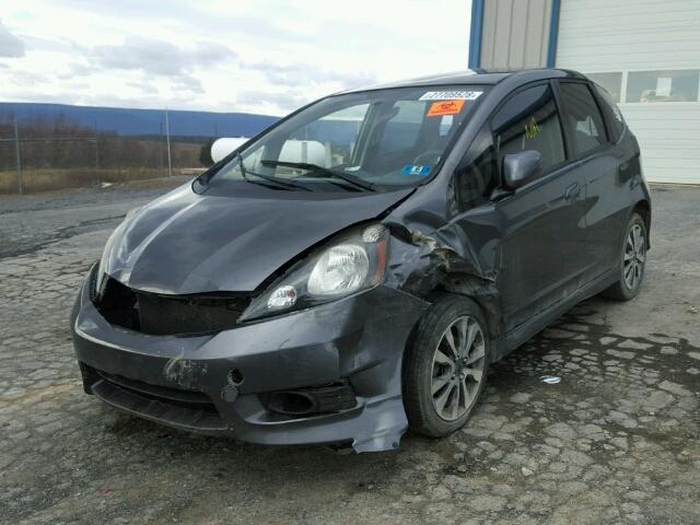 JHMGE8G5XCS006606 - 2012 HONDA FIT SPORT GRAY photo 2