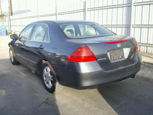 1HGCM56717A073659 - 2007 HONDA ACCORD EX GRAY photo 3