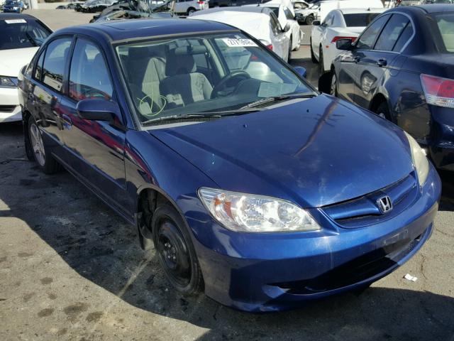 JHMES26764S001081 - 2004 HONDA CIVIC EX BLUE photo 1