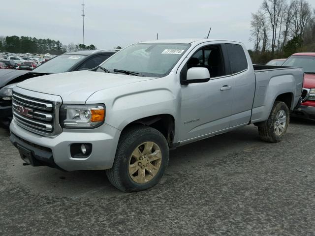 1GTH5CE37G1208518 - 2016 GMC CANYON SLE SILVER photo 2