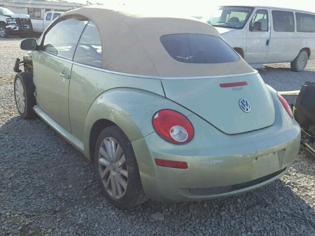 3VWRF31Y78M400722 - 2008 VOLKSWAGEN NEW BEETLE 绿色 照片 3