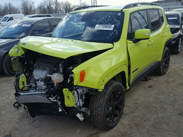 ZACCJBBB4HPF41353 - 2017 JEEP RENEGADE L GREEN photo 2