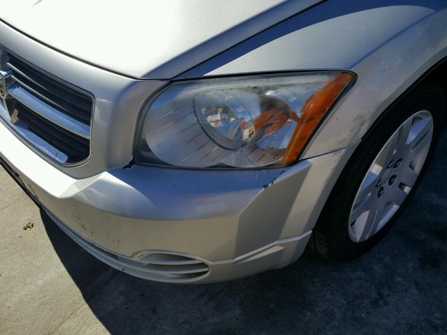 1B3HB48B78D646667 - 2008 DODGE CALIBER SX SILVER photo 9