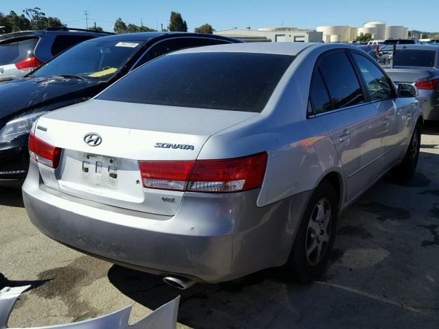 5NPEU46F16H140843 - 2006 HYUNDAI SONATA GLS SILVER photo 4