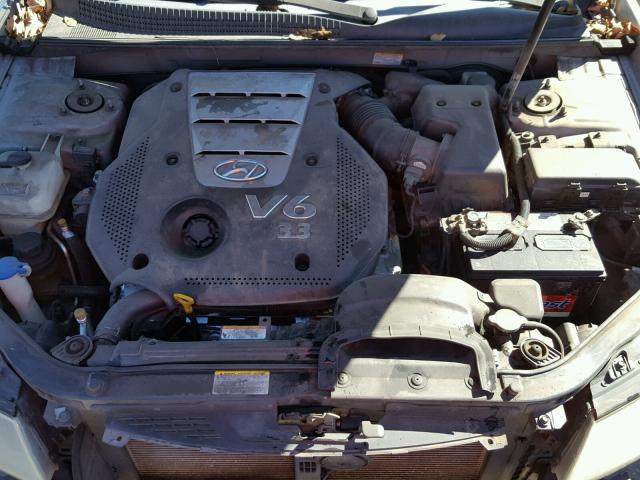 5NPEU46F16H140843 - 2006 HYUNDAI SONATA GLS SILVER photo 7