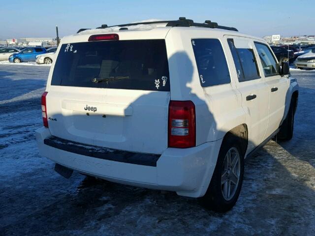 1J8FF28WX7D413245 - 2007 JEEP PATRIOT SP WHITE photo 4