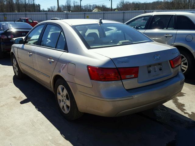 5NPET46C29H477325 - 2009 HYUNDAI SONATA GLS SILVER photo 3