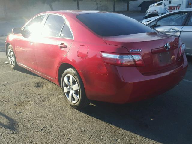 4T1BE46K97U078284 - 2007 TOYOTA CAMRY NEW RED photo 3