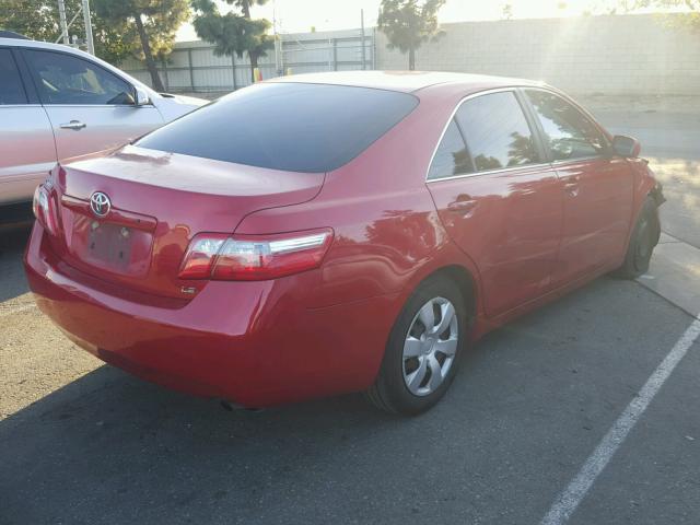 4T1BE46K97U078284 - 2007 TOYOTA CAMRY NEW RED photo 4