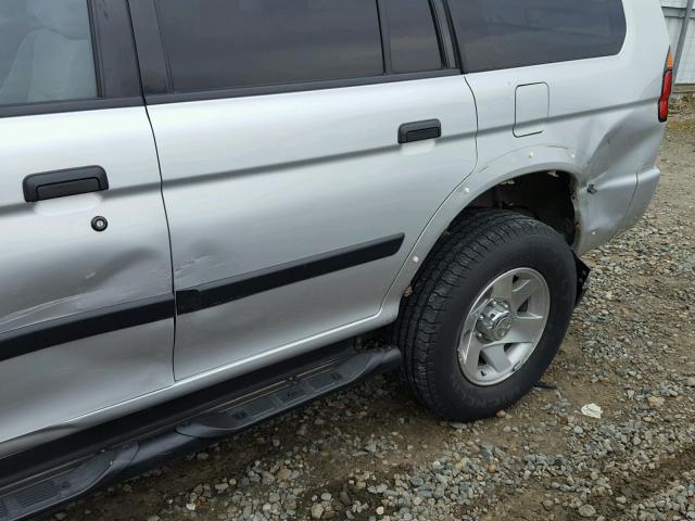 JA4MT21HX3J046470 - 2003 MITSUBISHI MONTERO SP SILVER photo 9