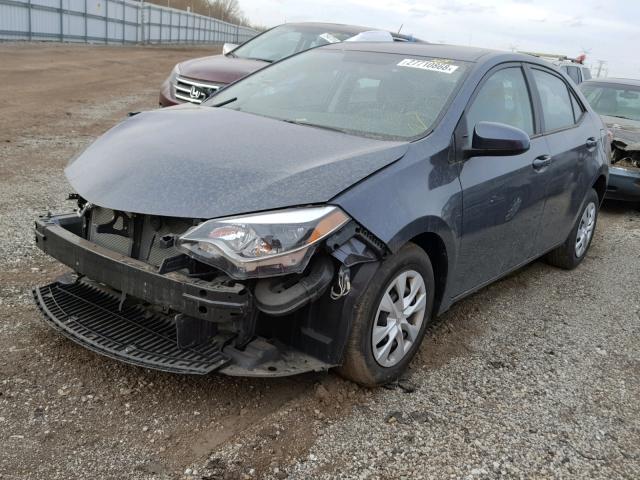 2T1BURHE8GC552251 - 2016 TOYOTA COROLLA L GRAY photo 2