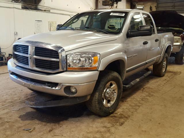 1D7KS28C86J203174 - 2006 DODGE RAM 2500 S SILVER photo 2