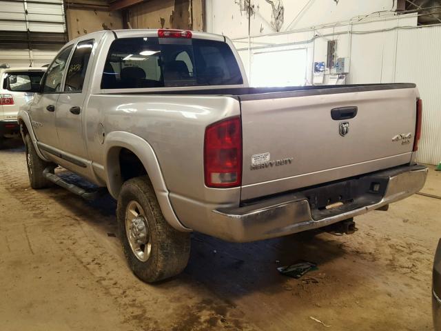 1D7KS28C86J203174 - 2006 DODGE RAM 2500 S SILVER photo 3