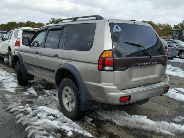 JA4MT21H63J043338 - 2003 MITSUBISHI MONTERO SP GRAY photo 3