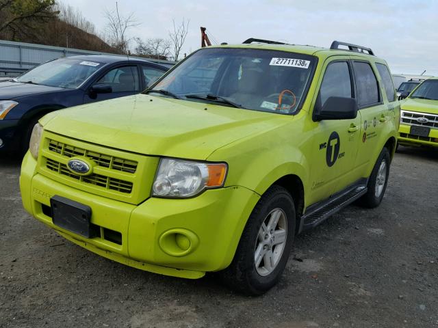 1FMCU4K35BKA15564 - 2011 FORD ESCAPE HYB GREEN photo 2