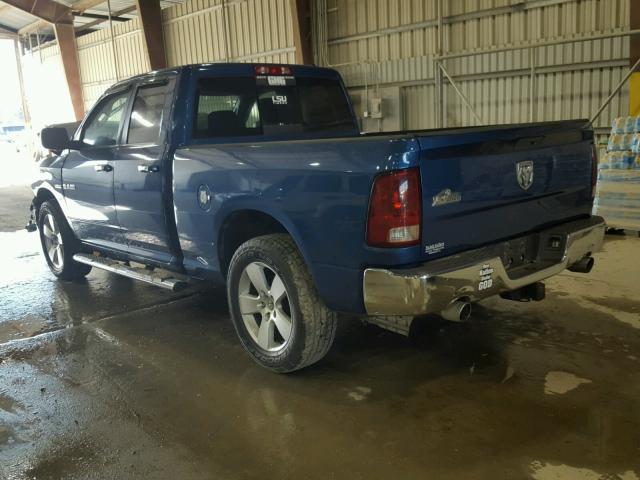 1D7RB1GT5AS126759 - 2010 DODGE RAM 1500 BLUE photo 3