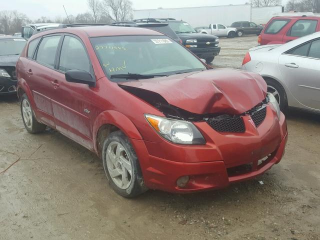 5Y2SL628X3Z464435 - 2003 PONTIAC VIBE RED photo 1