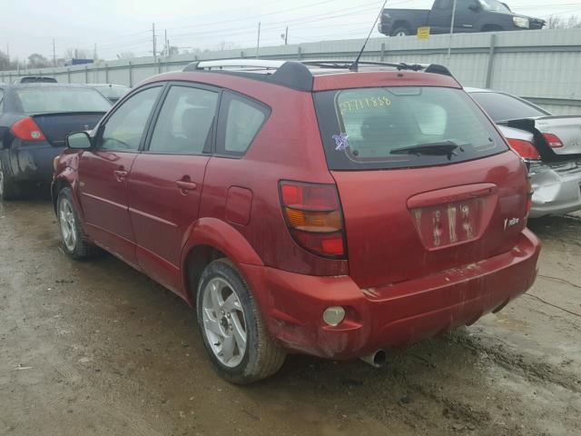 5Y2SL628X3Z464435 - 2003 PONTIAC VIBE RED photo 3