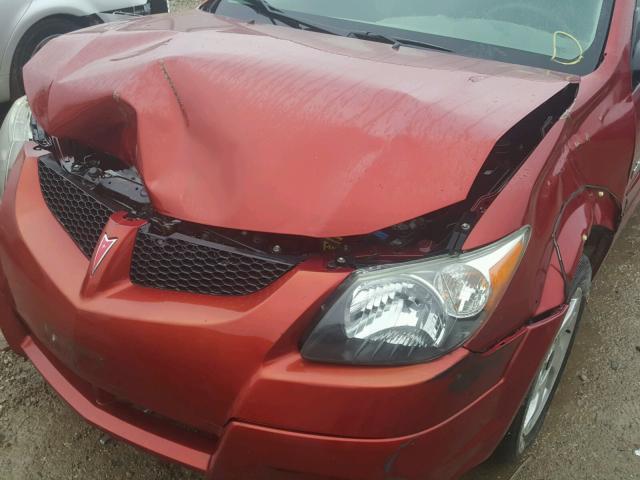 5Y2SL628X3Z464435 - 2003 PONTIAC VIBE RED photo 9